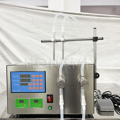 डेस्कटॉप छोटी बोतल भरने की मशीन डबल हेड प्लास्टिक ampoule भरने की मशीन