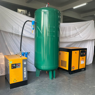 शक्तिशाली सहायक उपकरण 7.5KW / 10HP पेंच एयर कंप्रेसर सेट