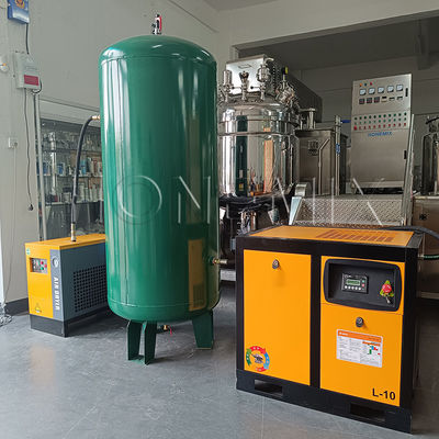 शक्तिशाली सहायक उपकरण 7.5KW / 10HP पेंच एयर कंप्रेसर सेट