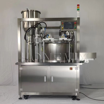 1.5KW स्वचालित पैकिंग मशीन दो सिर भरने वाली पेंच कैपिंग मशीन