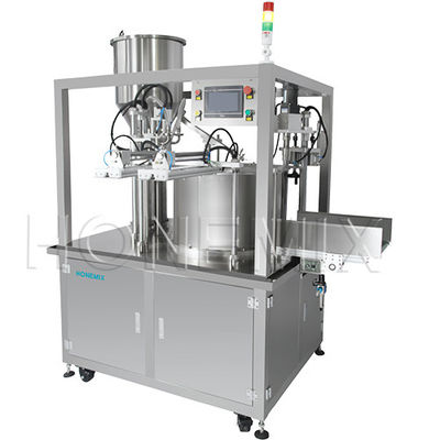 1.5KW स्वचालित पैकिंग मशीन दो सिर भरने वाली पेंच कैपिंग मशीन