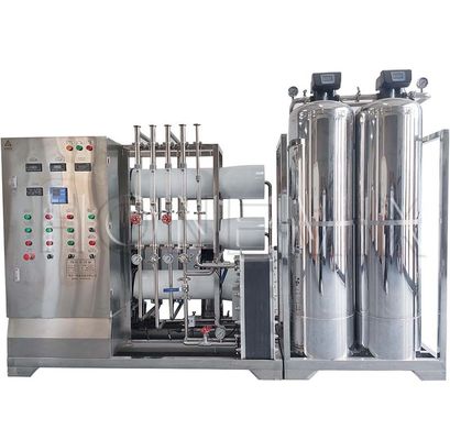 दो चरण रिवर्स ऑस्मोसिस वाटर ट्रीटमेंट प्लांट SUS304 With EDI Pure System