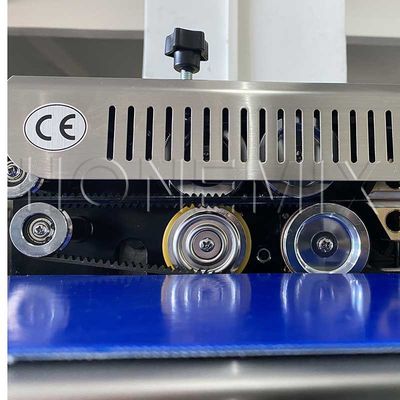 क्षैतिज प्लास्टिक फिल्म सीलिंग मशीन 600W हीटिंग इलेक्ट्रिक प्लास्टिक बैग सीलर