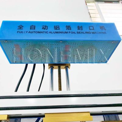 अर्ध-स्वचालित पैकिंग मशीन 3KW बोतल टोपी के लिए एल्यूमीनियम पन्नी सीलर