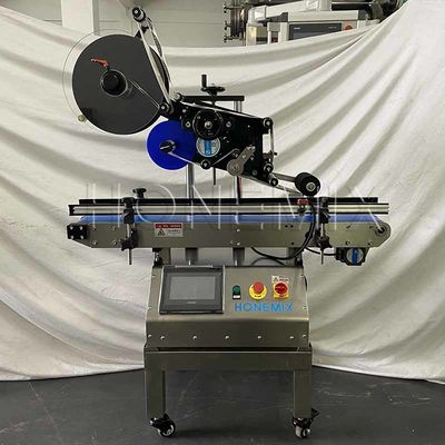 लघु अर्ध स्वचालित लेबलिंग मशीन 220V / 50Hz फ्लैट सतह लेबलिंग मशीन