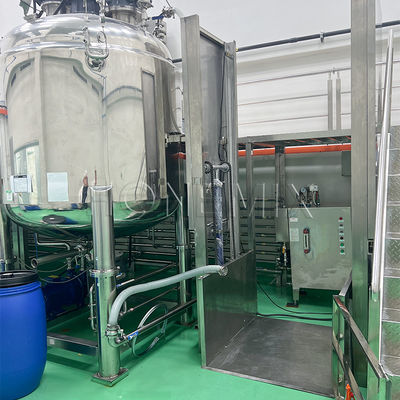 स्वच्छता वैक्यूम एमुल्सिफायर मिक्सर 2000L 3000L टूथपेस्ट विनिर्माण मशीन
