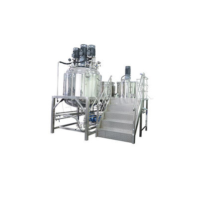 स्थिर वैक्यूम एमुल्सिफायर मिक्सर 1000L टूथपेस्ट बनाने की मशीन 5.5KW