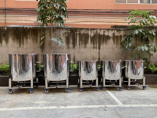 स्वच्छता आरओ जल उपचार संयंत्र टैंक स्टेनलेस स्टील आधा खुला ढक्कन भंडारण टैंक
